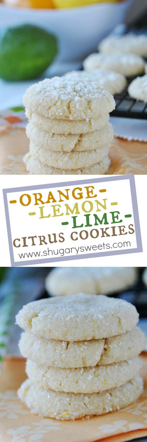 Orange, Lemon, and Lime Citrus Cookies