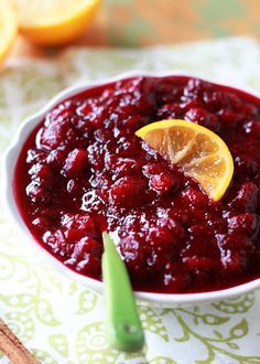 Orange Maple Cranberry Sauce