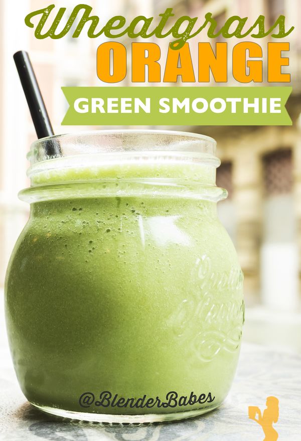 Orange Wheatgrass Smoothie