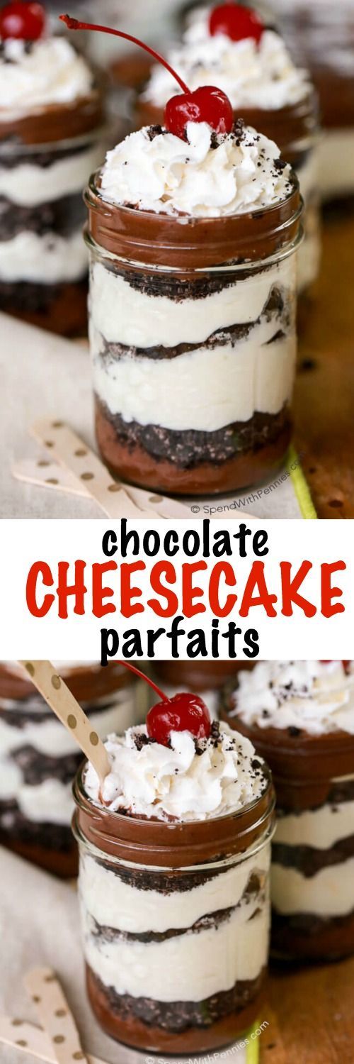 Oreo Chocolate Cheesecake Parfaits