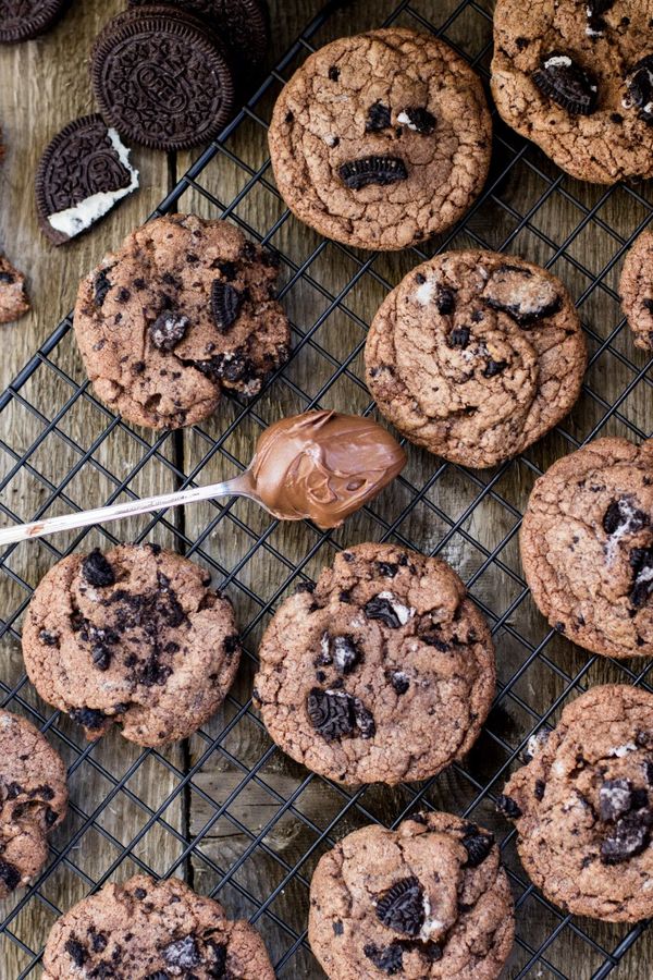 Oreo Smash Nutella Cookies