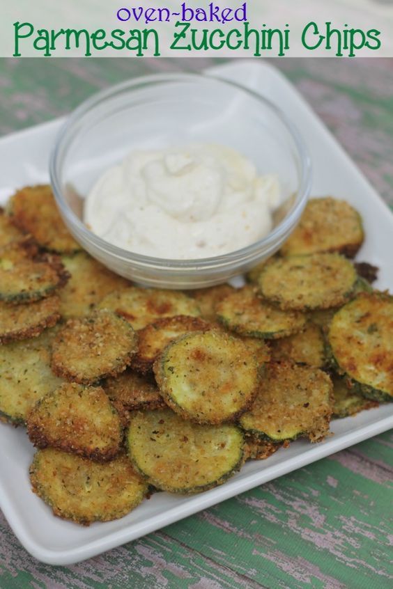 (Oven Baked Parmesan Zucchini Chips