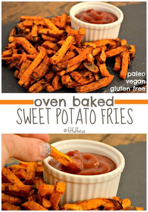 Oven Baked Sweet Potato Fries (vegan, paleo, gluten free