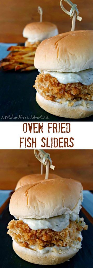 Oven Fried Fish Sliders