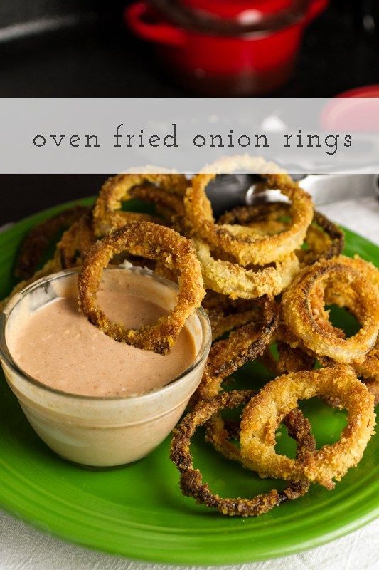 Oven-Fried Onion Rings with Comeback Sauce