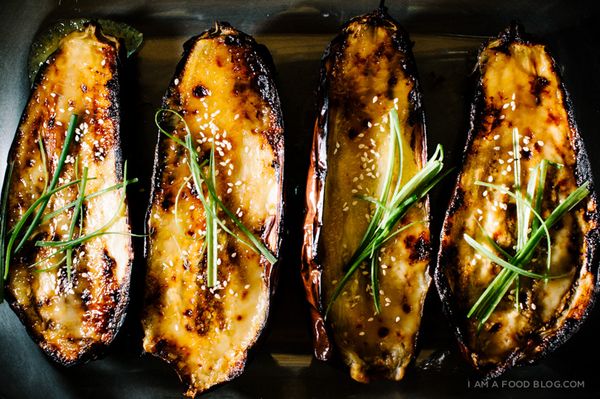 Oven-Roasted Eggplant with Caramelized Miso