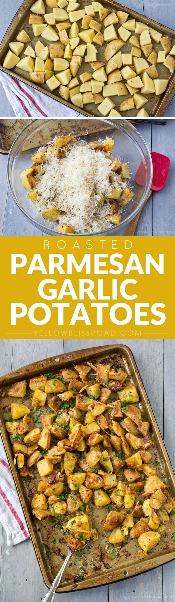 Oven Roasted Parmesan Garlic Potatoes