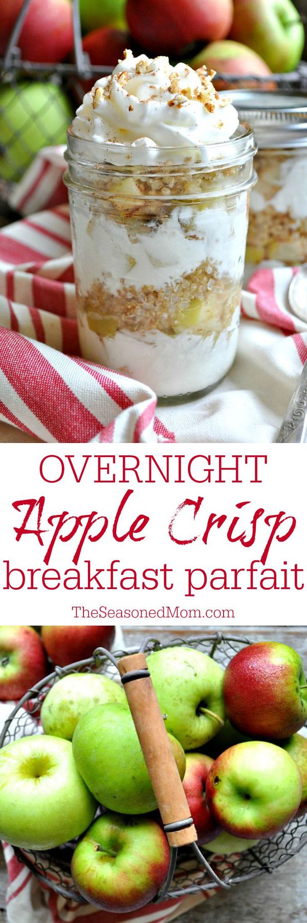 Overnight Apple Crisp Breakfast Parfait