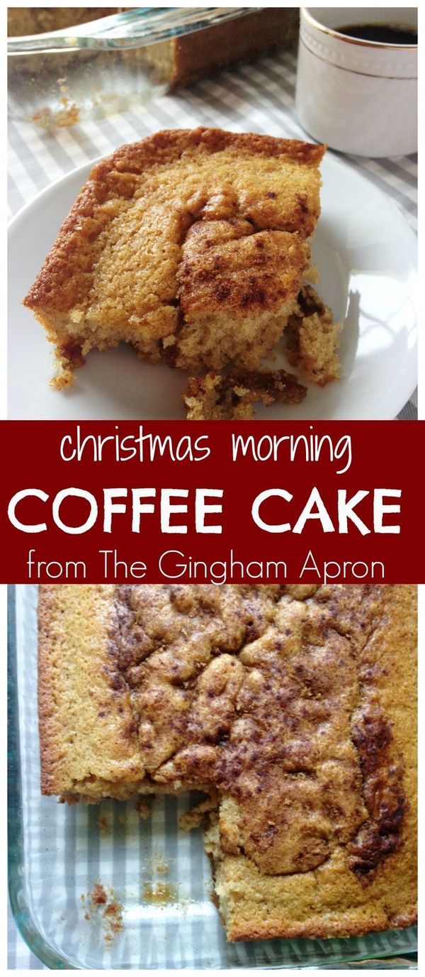 Overnight Coffee Cake (and a Stained Recipe Card