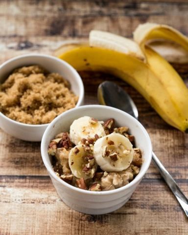 Overnight Crockpot Banana Bread Oatmeal