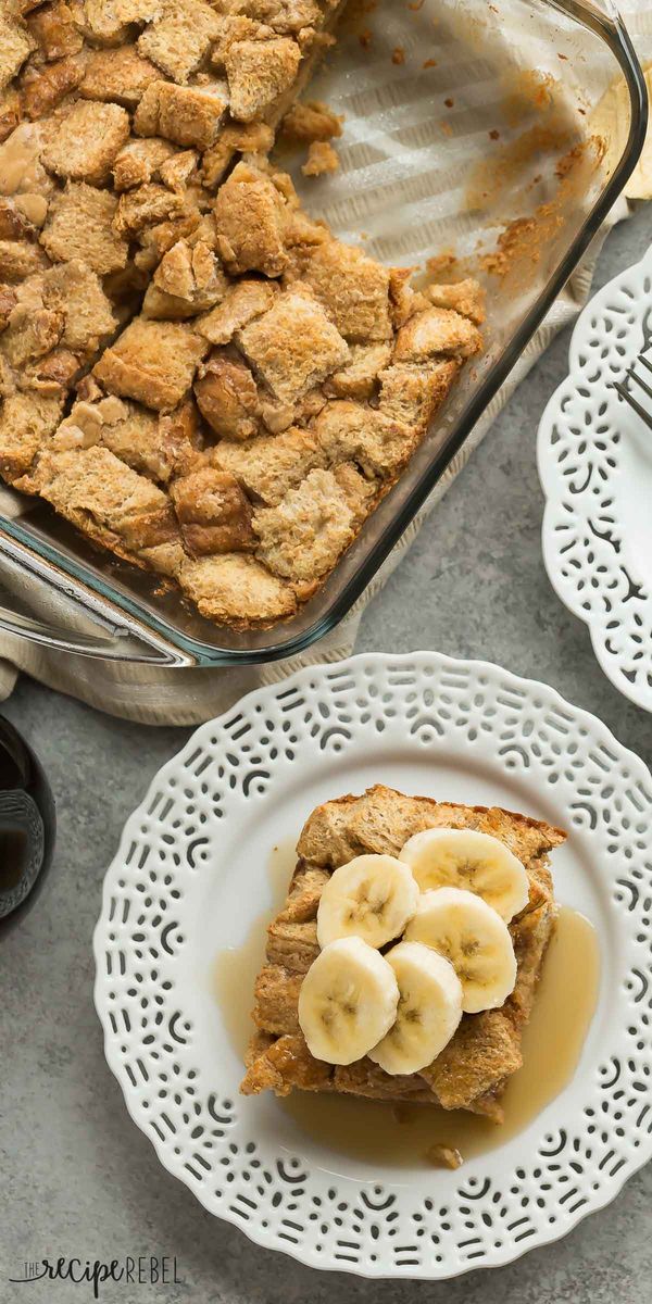 Overnight Peanut Butter French Toast Casserole