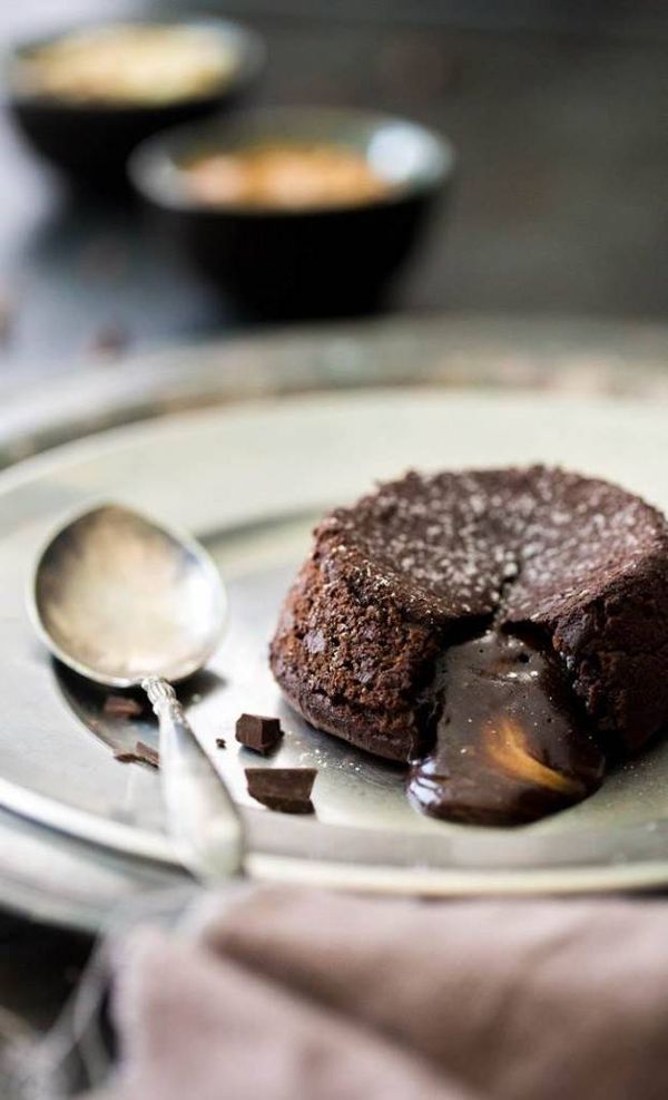 Paleo Almond Joy Lava Cakes