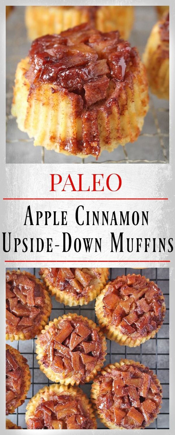 Paleo Apple Cinnamon Upside Down Muffins