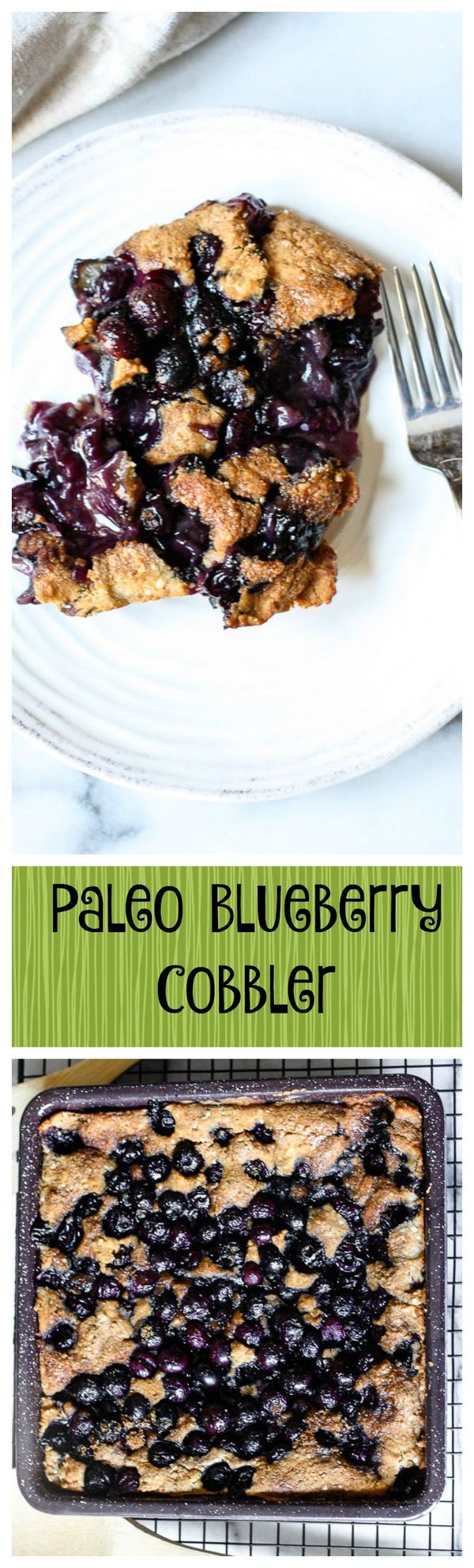 Paleo Blueberry Cobbler