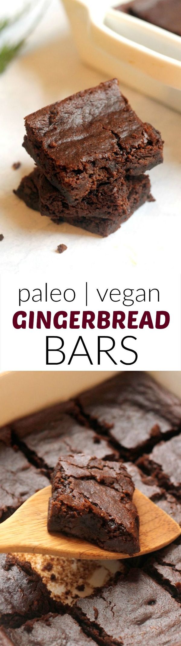 Paleo Chocolate Gingerbread Bars