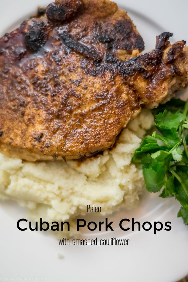 Paleo Cuban Pork Chops