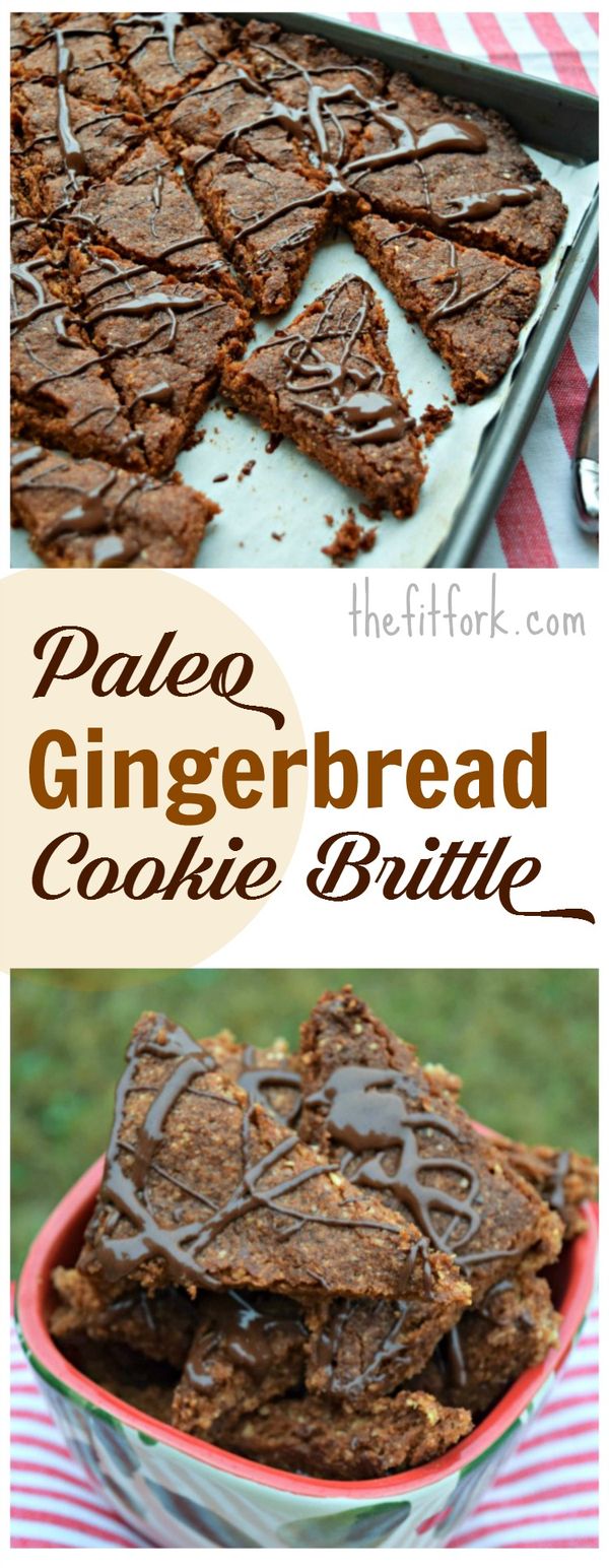 Paleo Gingerbread Cookie Brittle