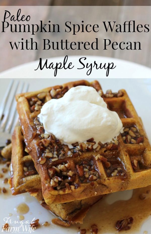 Paleo Pumpkin Spice Waffles