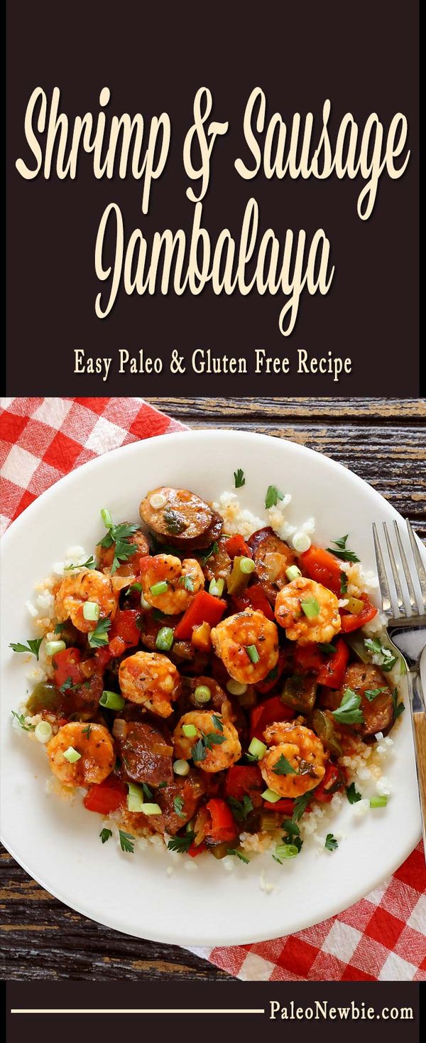 Paleo Shrimp & Sausage Jambalaya