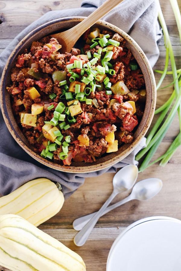 Paleo Squash Chili (GF, Dairy-Free + Bean-Free