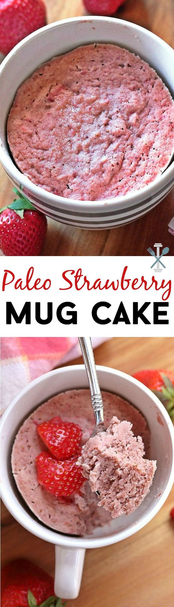 Paleo Strawberry Mug Cake