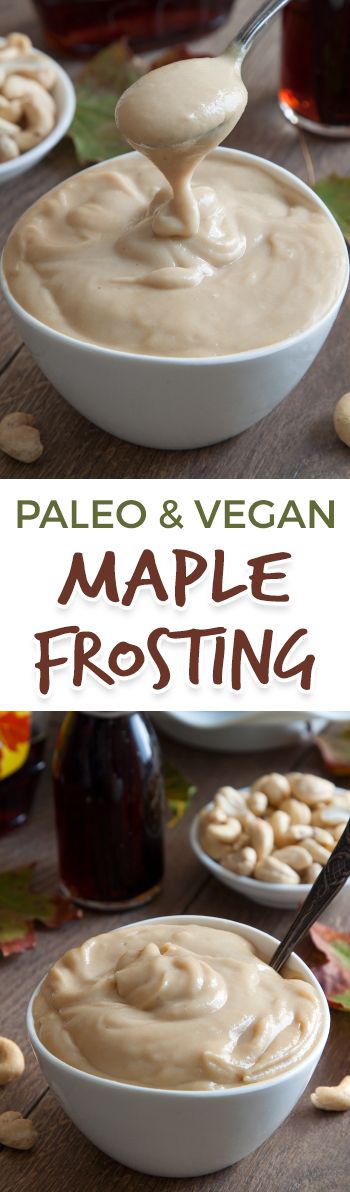 Paleo Vegan Maple Cream Frosting