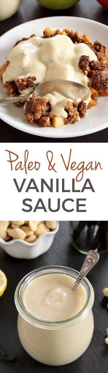 Paleo Vegan Vanilla Sauce