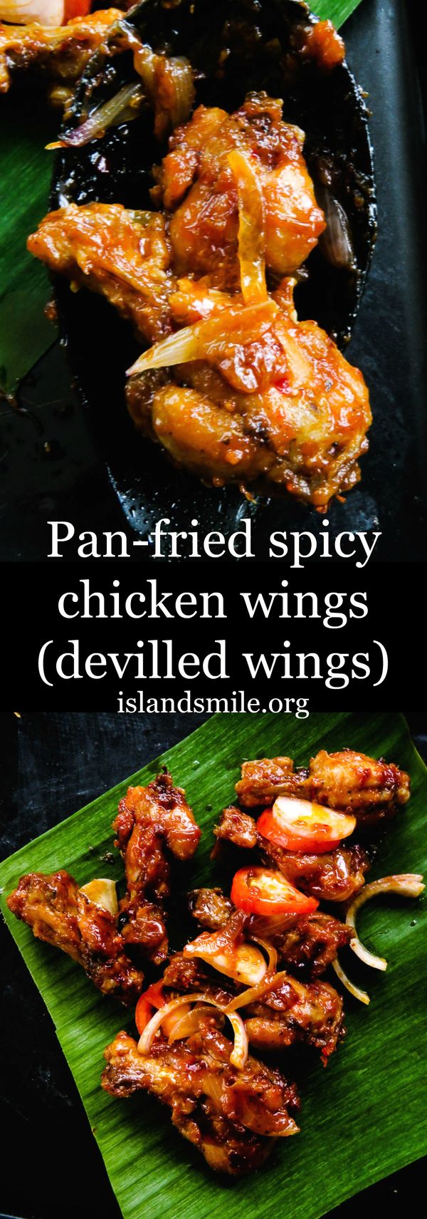 Pan fried spicy chicken wingslets(devilled wings