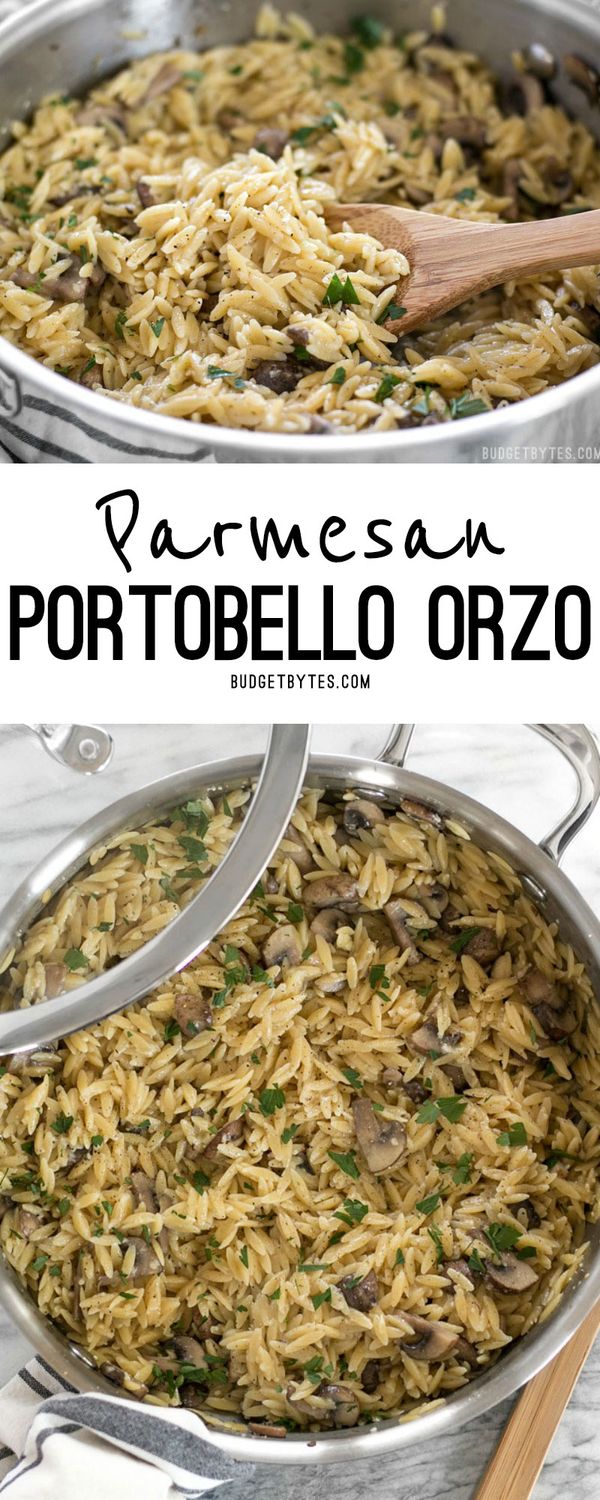 Parmesan Portobello Orzo