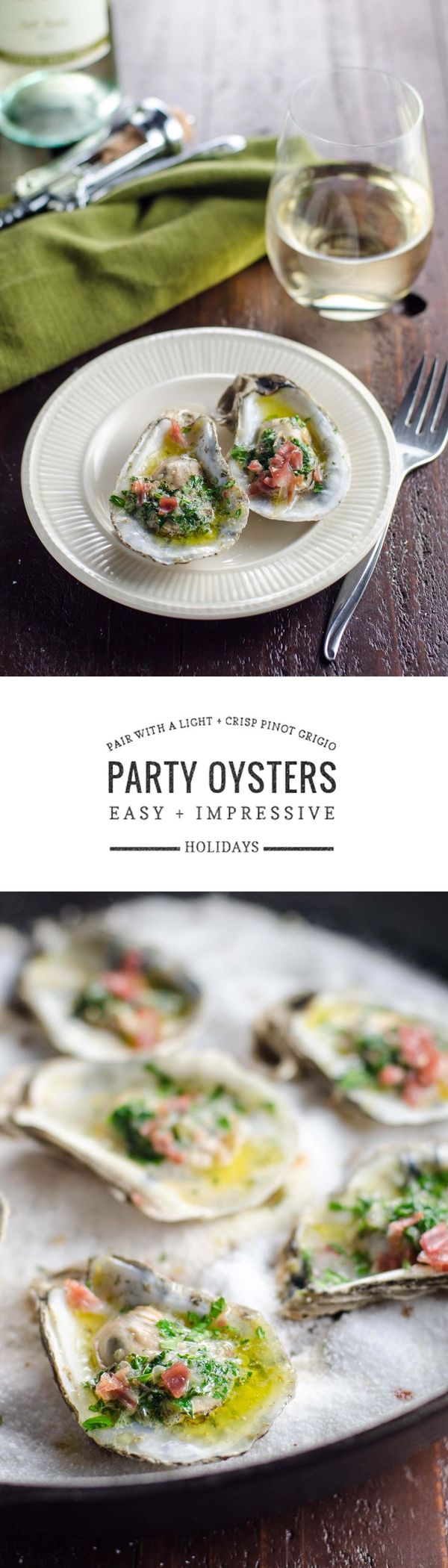 Party-Ready Oysters Recipe with Herbed Butter and Prosciutto