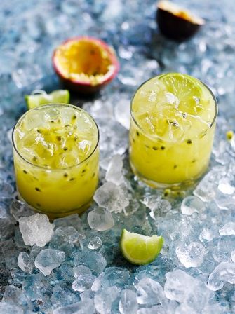 Passion fruit caipirinha