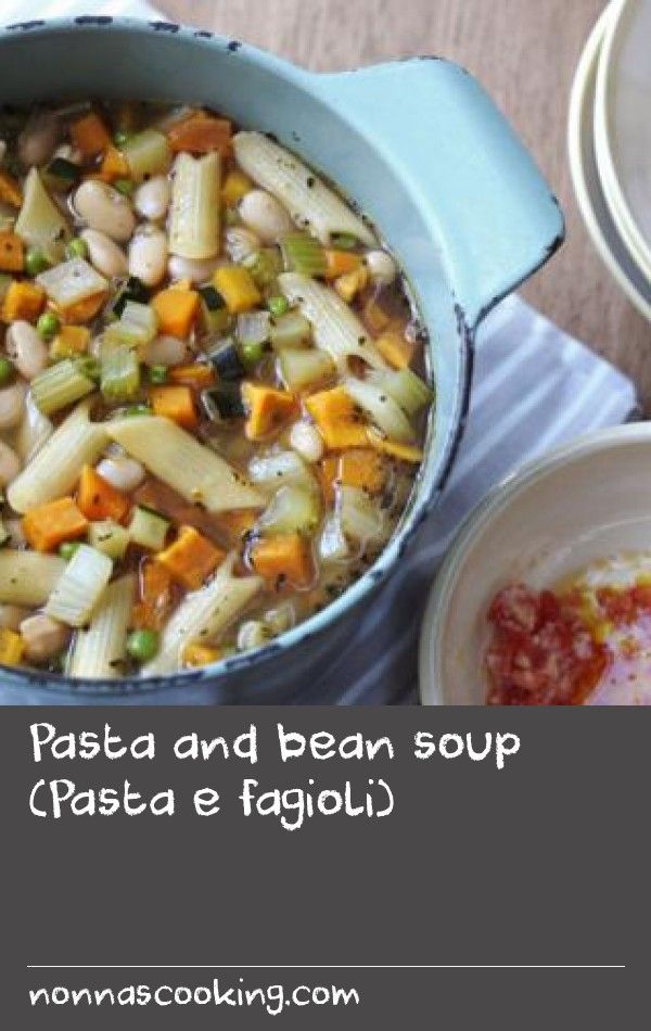 Pasta and bean soup (Pasta e fagioli