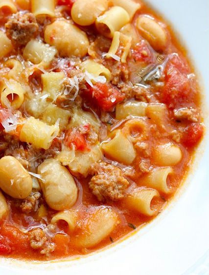 Pasta, Sausage and Bean Soup