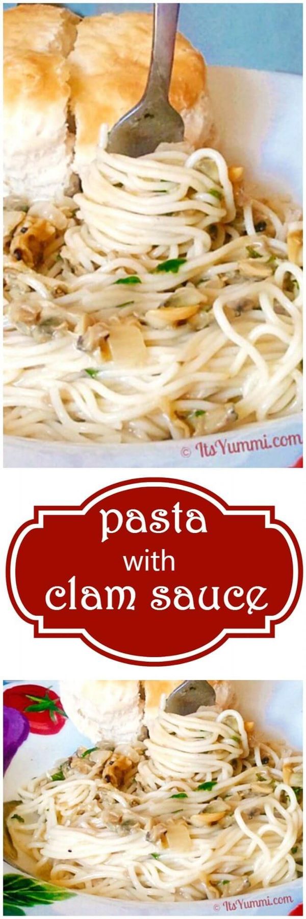 Pasta with Clam Sauce (5 Ingredient Quick Fix