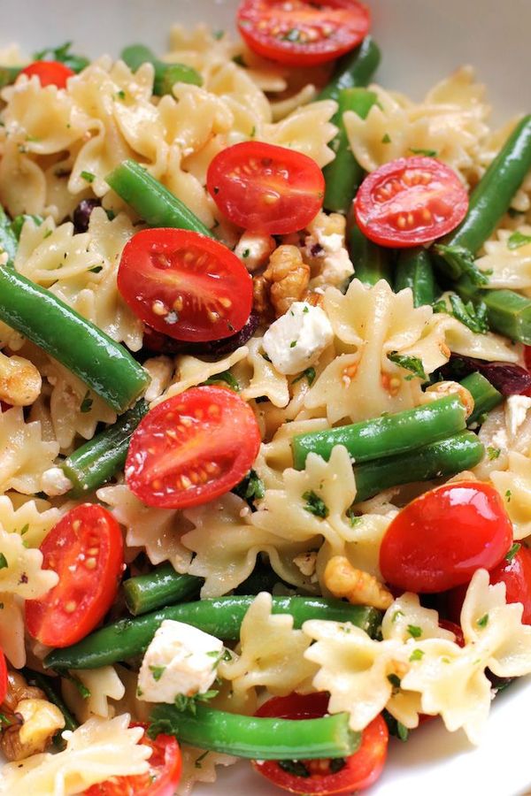 Pasta with Green Beans and Cherry Tomatoes