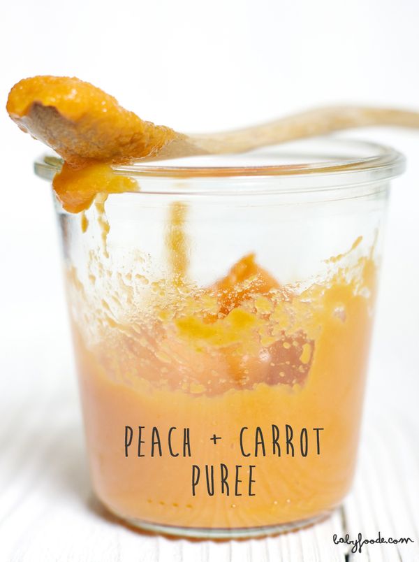 Peach + Carrot + Chili Powder Baby Food Puree