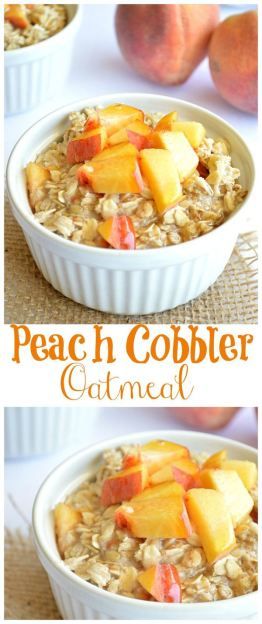 Peach Cobbler Oatmeal