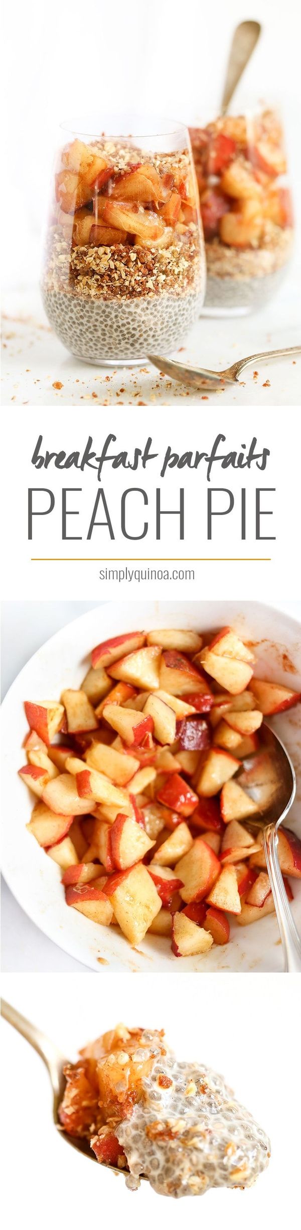 Peach Pie Breakfast Parfaits