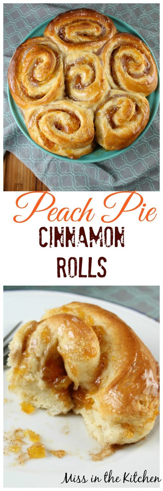 Peach Pie Cinnamon Rolls