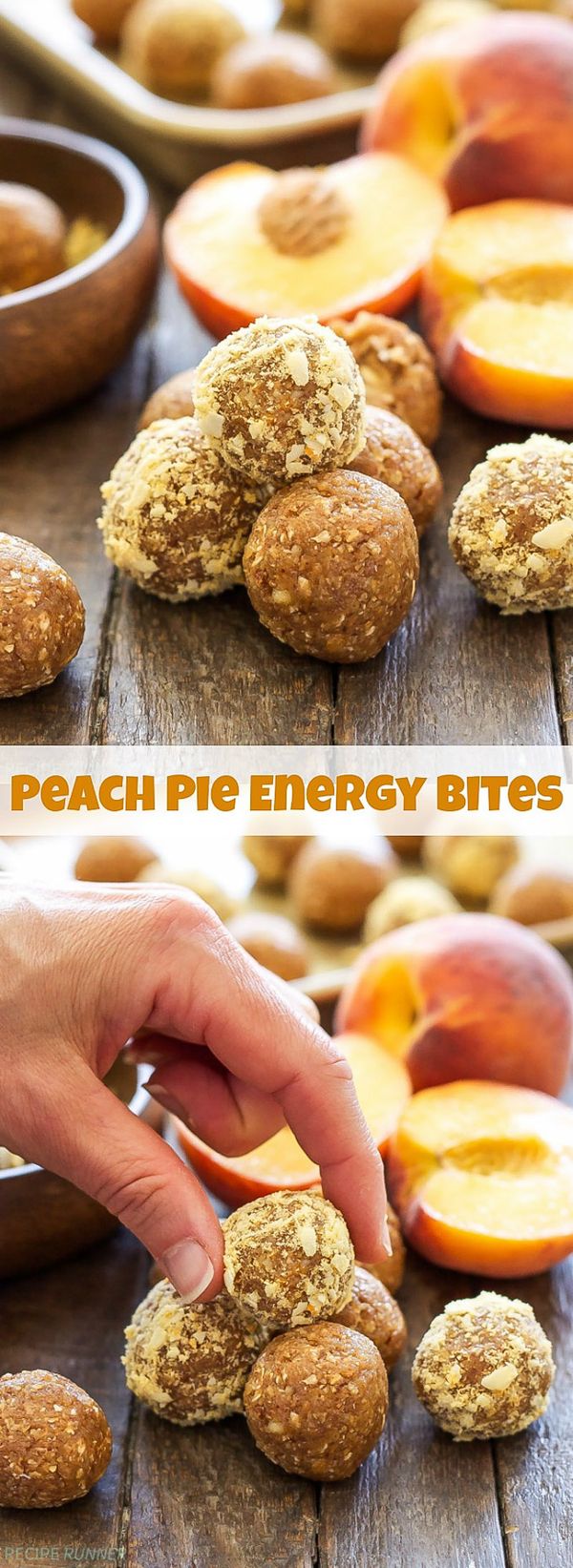 Peach Pie Energy Bites