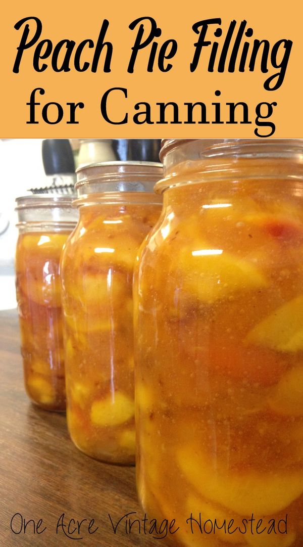 Peach Pie Filling For Canning