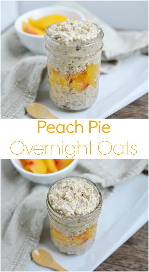 Peach Pie Overnight Oats