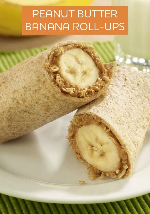 Peanut Butter and Banana Roll-Ups