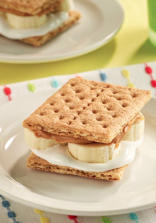 Peanut Butter and Banana 'S'mores'