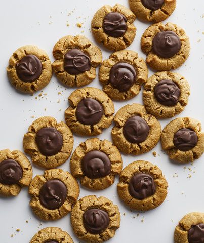 Peanut Butter and Chocolate Thumbprints