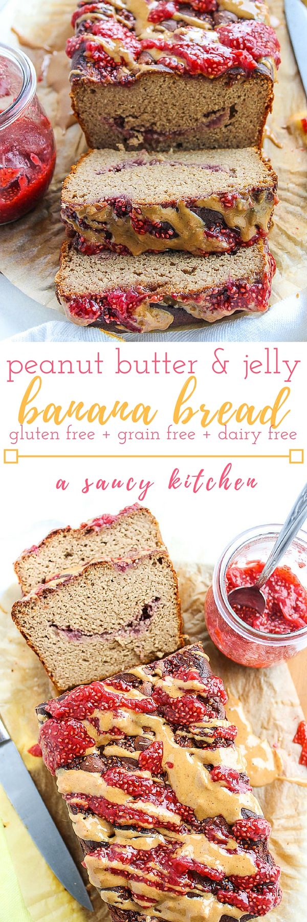 Peanut Butter and Jelly Banana Bread