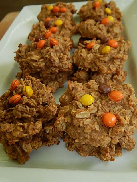 Peanut butter banana oatmeal cookies