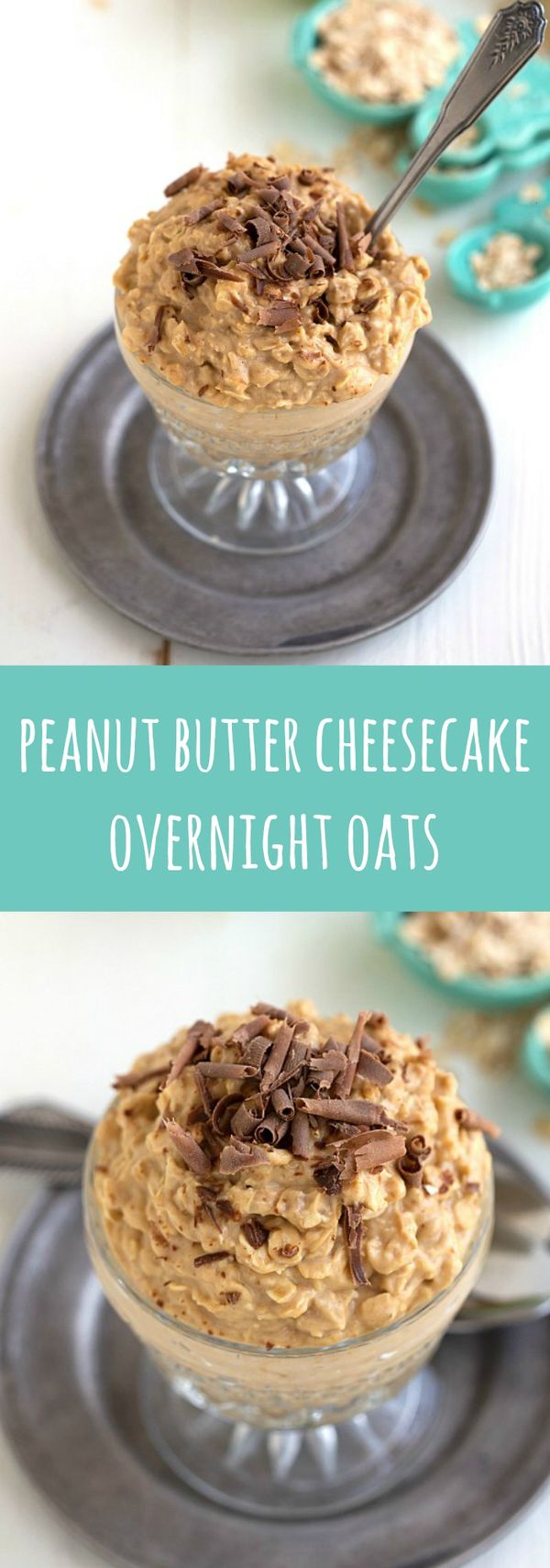 Peanut Butter Cheesecake Overnight Oats