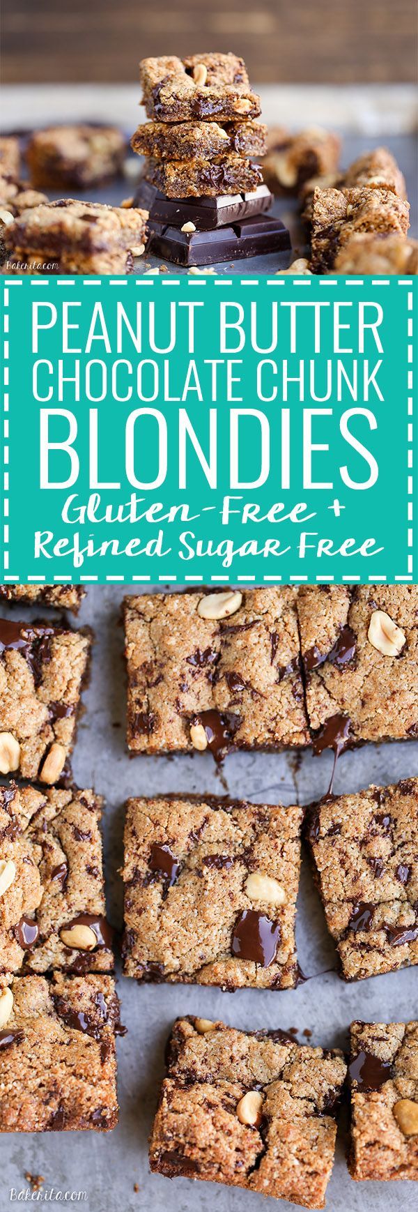 Peanut Butter Chocolate Chunk Blondies