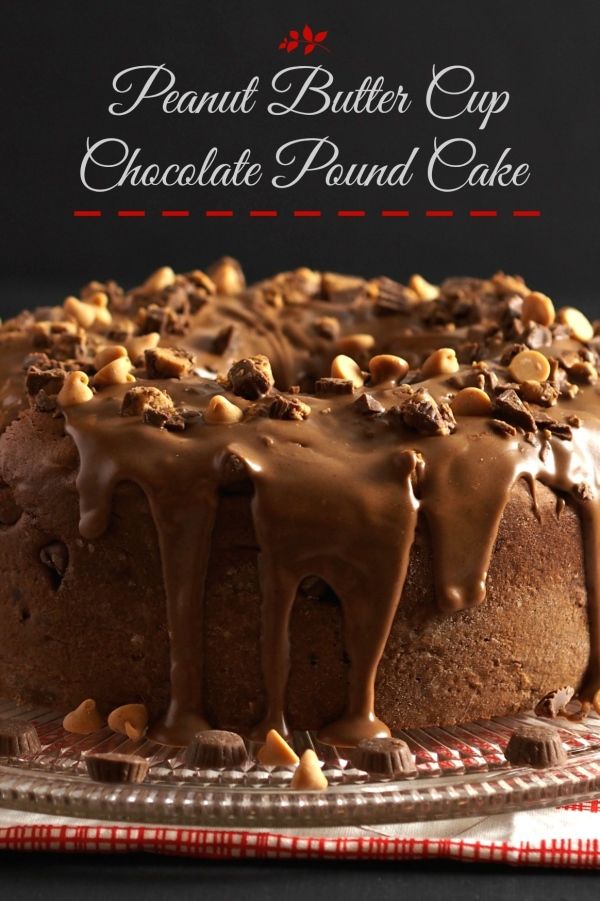 Peanut Butter Cup Chocolate Pound Cake